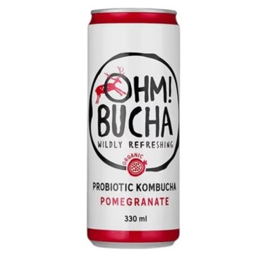Drink Kombučia pomegranate flavor, flavor, 330 ml