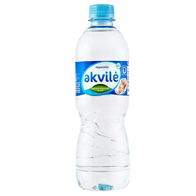 Non-carbonated mineral water AKVILĖ, 500 ml