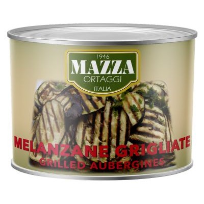 Eggplants grilled in sunflower oil, MAZZA IT, 2,2 kg / 1,9 kg