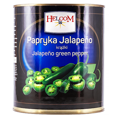 Chilli pepper sliced Jalapeno 3 kg / 1.56 kg