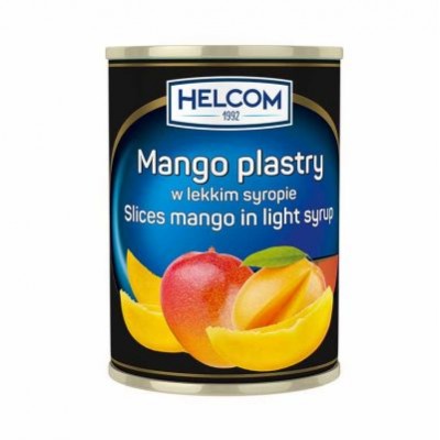 Mango strips in syrup, HELCOM, 3 kg / 1.84 kg