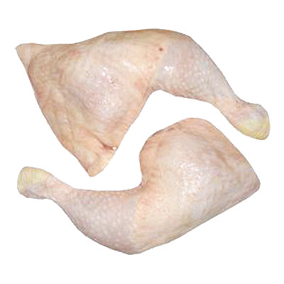Frozen quarters of broiler chickens, (packing+/-2 kg), kg