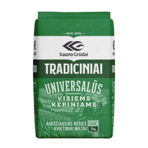 Wheat flour top quality 550C Kauno grudai, 5 kg