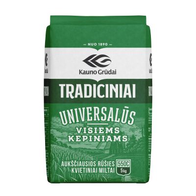 Wheat flour top quality 550C Kauno grudai, 5 kg