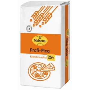 Kvietiniai miltai picai PROFI-PICA, Malsena,  25 kg