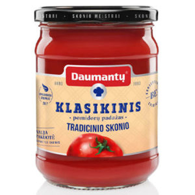 The sauce tomato traditional Daumantų 500 g