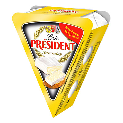 Cheese with white mold Brie President 125 g