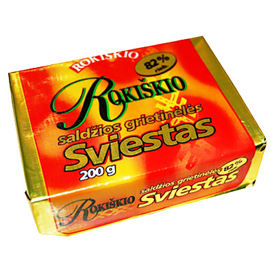 Butter 82% Rokiškio 180 g