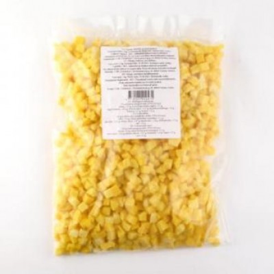 Frozen mangoes, diced, IQF, 10x10mm, 1kg