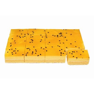 Passion fruit flavored cake, frozen, (16 units), 2.1 kg
